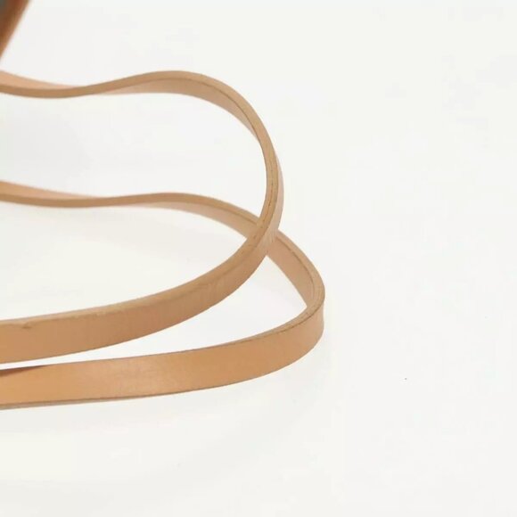 FENDI Zucchino Canvas Tote Bag Light Blue Brown Silver Auth - Picture 7 of 16